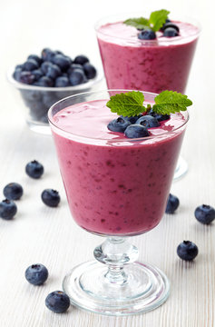 Blueberry smoothies