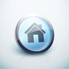 icône bouton internet maison