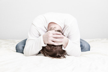 stressed man