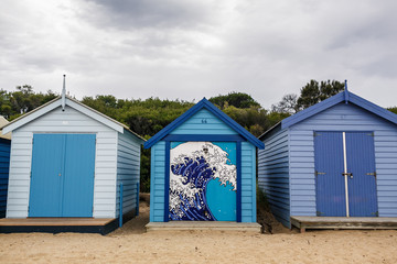 Fototapeta na wymiar Brighton Bay Beachhouses
