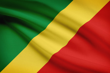 Series of flags. Republic of the Congo. Congo-Brazzaville.