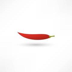 Icon of red hot chili pepper