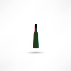 Creative bottles of wine icon