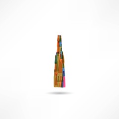 Creative bottles of wine icon