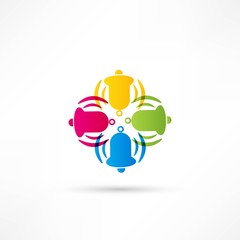 Obraz premium Ringing bell icon