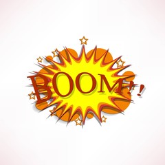 Comic book explosion.