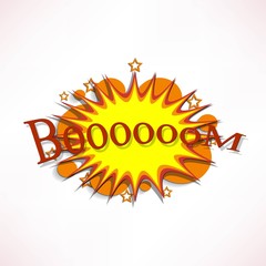 Comic book explosion.