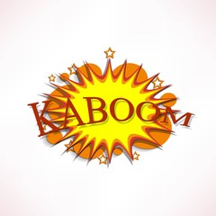 Comic book explosion.