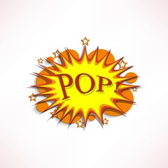 Comic book explosion.