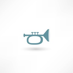 Vector illustration of trumpet