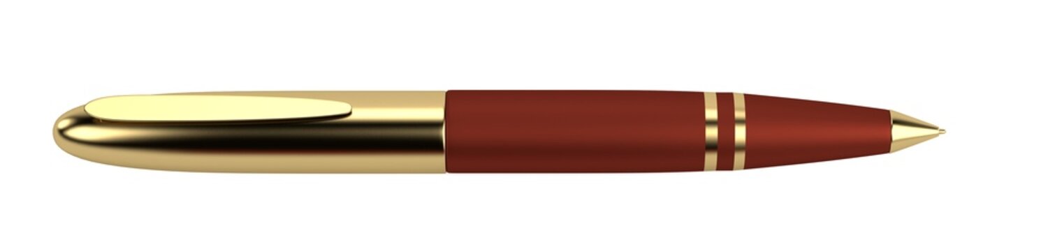 realistic 3d render of luxury pen