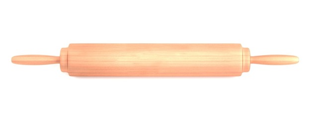 realistic 3d render of rolling pin