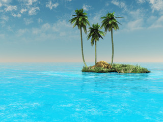 Naklejka premium Palms