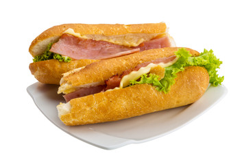Ham and cheese sandwich