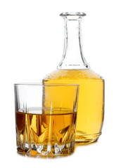 Whiskey on white