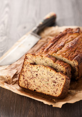 Fototapeta na wymiar Homemade bread cake. Gluten-free.