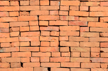 background of red brick