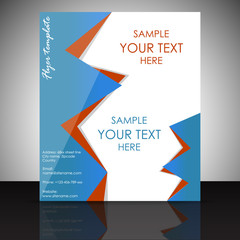 Business flyer template or corporate banner