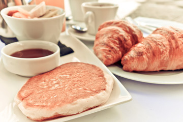 coffee and croissants