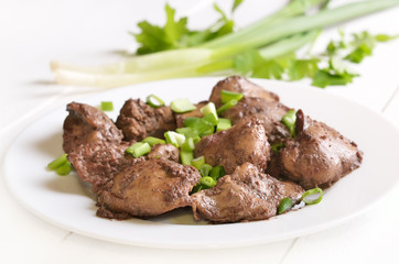 Cooked chicken liver