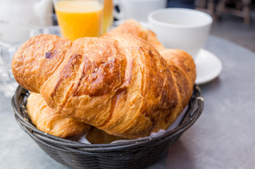 coffee and croissants