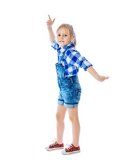 portrait of a beautiful little girl