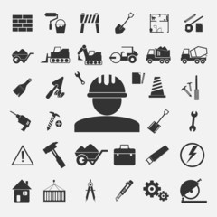 Vector of Construction Icons Big set