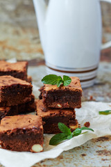 Chocolate brownie cake