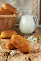 Fried fresh tasty pasties