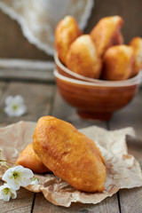 Fried fresh tasty pasties