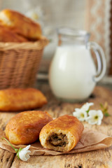 Fried fresh tasty pasties