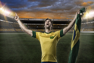Fototapeta na wymiar Brazilian soccer player