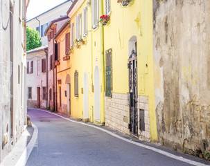 Street of small italian village