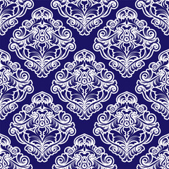 vector seamless backdrop. damask pattern. flower wallpaper