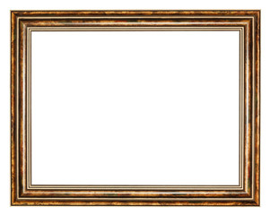 vintage classic brown wide wooden picture frame