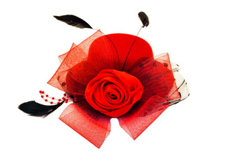 lady's hat isolated on a white background