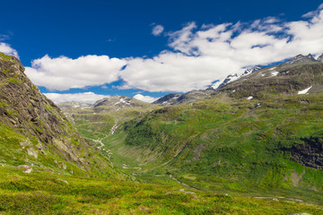 Sognefjellsvegen in Norway, Europe