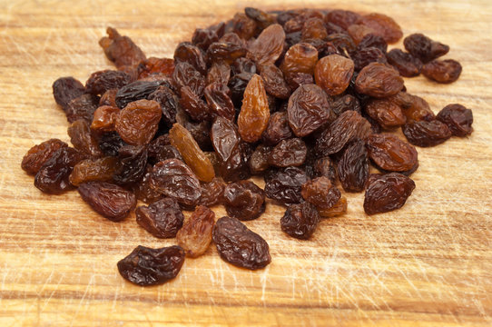 raisins on the table