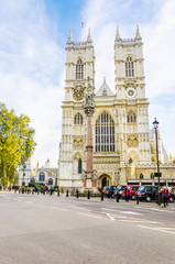 View of Westminister Abbey catedral, London, UK
