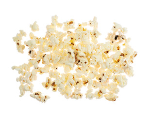 Pile of popcorn isolated