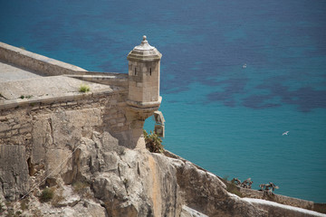 Castillo de Santa Bárbara Alicante Turm
