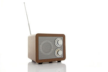 Retro style mini radio player