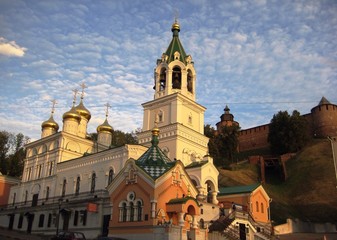 Fototapeta na wymiar russian church in nizhny novgorod