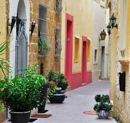 Typical patio in Malta