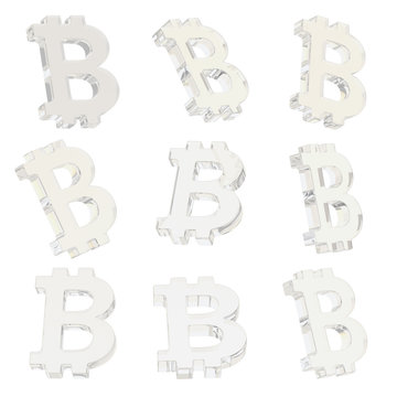 Bitcoin currency sign render