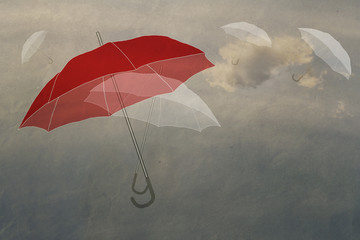 ease, umbrellas in the sky, love story