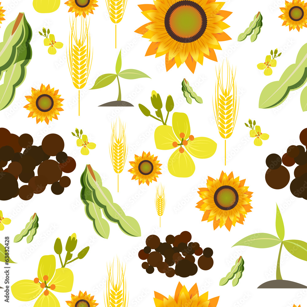 Canvas Prints agriculture seamless pattern