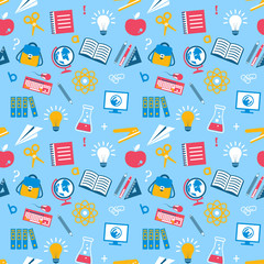 Education seamless pattern