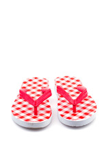 Flip flops isolated white background