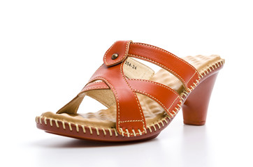 Woman shoes isolated white background